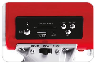 Megafoon MF-114SU met sirene en USB/SD/MP3 speler