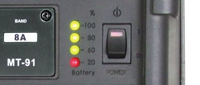 MIPRO MA-708 - Batterij status
