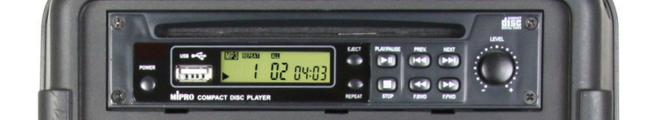 Mipro MA-505 met ingebouwde CD/USB/MP3 speler