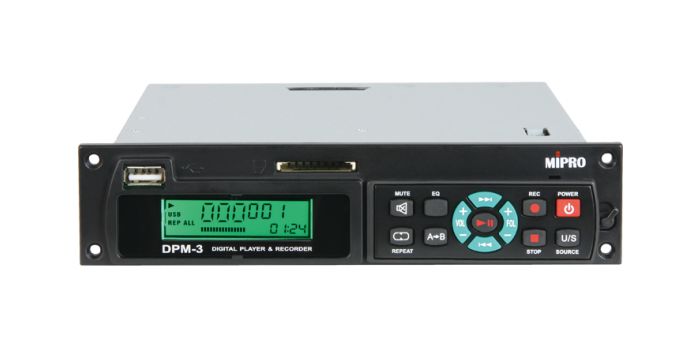 MIPRO DPM-3 USB/SD kaart speler/recorder