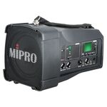MIPRO MA-100sb - Draagbare 50W luidspreker op batterijen  met 1 draadloze microfoon en USB MP3 speler/recorder